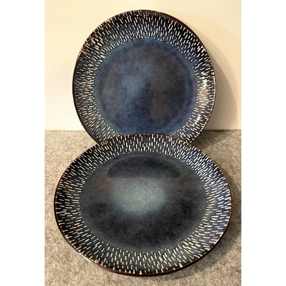 3 Meritage Blue Jasper Denim 8" Salad Plates  # 2234 - Picture 1 of 4
